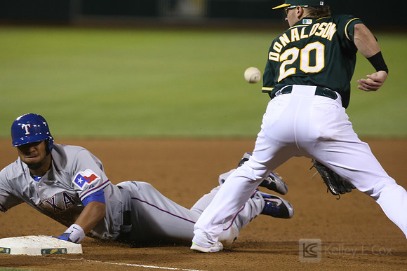 MLB: Texas Rangers at Oakland Athletics