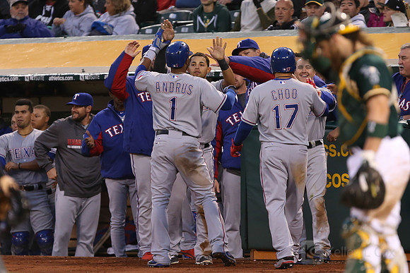 MLB: Texas Rangers at Oakland Athletics