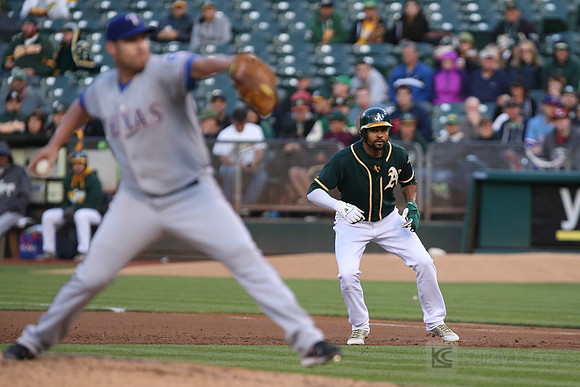 MLB: Texas Rangers at Oakland Athletics