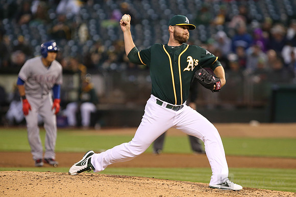 MLB: Texas Rangers at Oakland Athletics