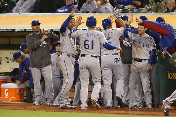 MLB: Texas Rangers at Oakland Athletics