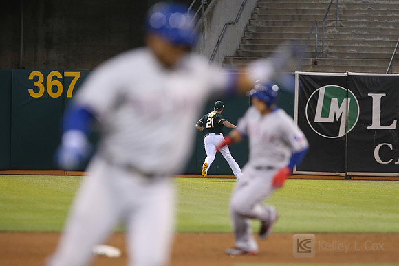 MLB: Texas Rangers at Oakland Athletics