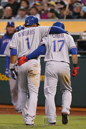 MLB: Texas Rangers at Oakland Athletics