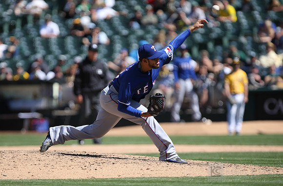 MLB: Texas Rangers at Oakland Athletics