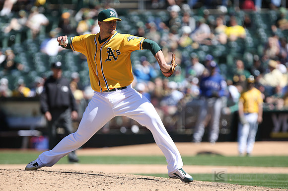 MLB: Texas Rangers at Oakland Athletics
