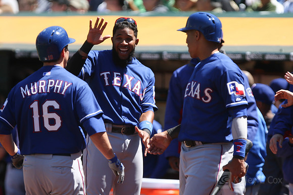 MLB: Texas Rangers at Oakland Athletics