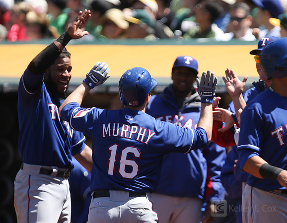 MLB: Texas Rangers at Oakland Athletics