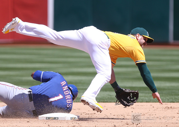 MLB: Texas Rangers at Oakland Athletics
