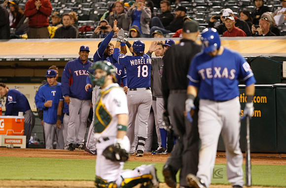 MLB: Texas Rangers at Oakland Athletics