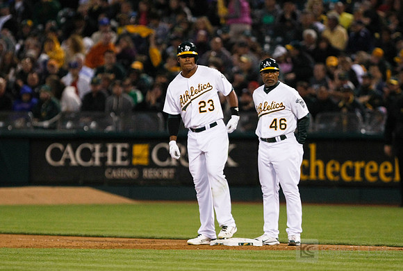 MLB: Texas Rangers at Oakland Athletics