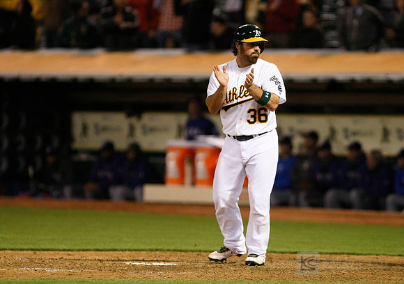 MLB: Texas Rangers at Oakland Athletics