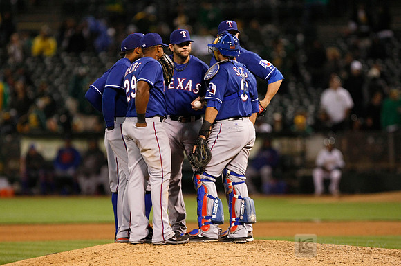 MLB: Texas Rangers at Oakland Athletics