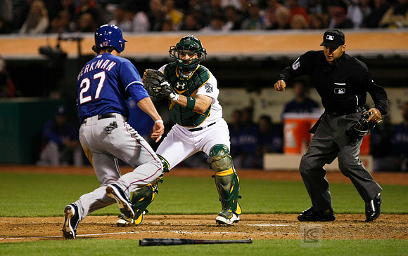 MLB: Texas Rangers at Oakland Athletics
