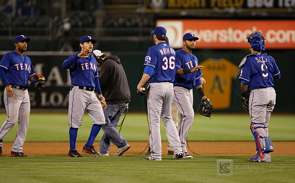 MLB: Texas Rangers at Oakland Athletics