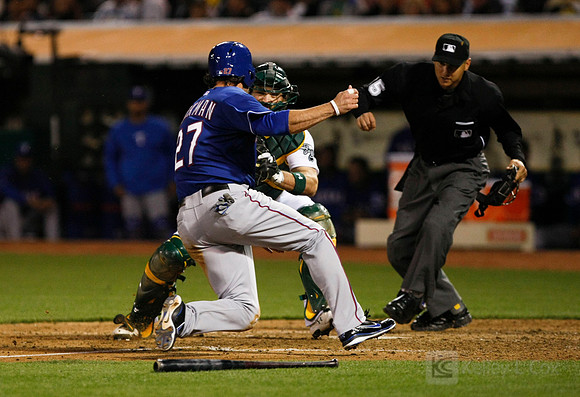 MLB: Texas Rangers at Oakland Athletics