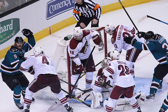 NHL: Phoenix Coyotes at San Jose Sharks