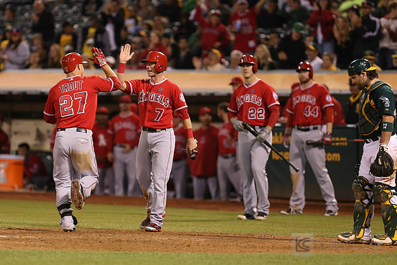 MLB: Los Angeles Angels at Oakland Athletics
