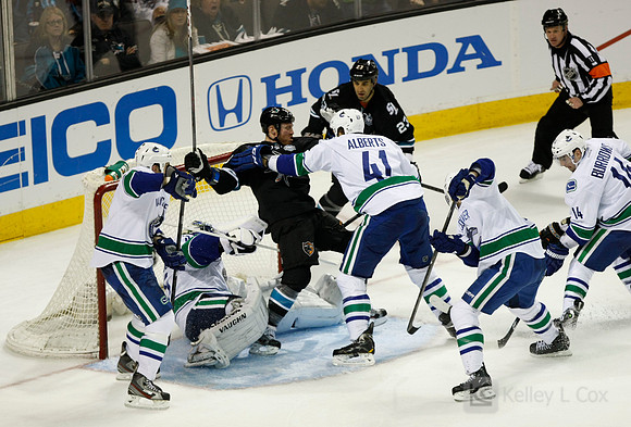 NHL: Stanley Cup Playoffs-Vancouver Canucks at San Jose Sharks