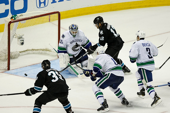 NHL: Stanley Cup Playoffs-Vancouver Canucks at San Jose Sharks
