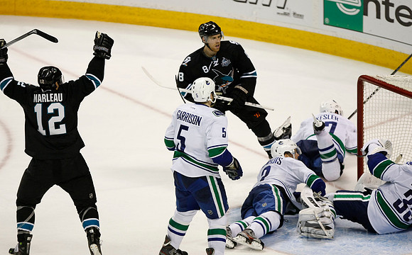 NHL: Stanley Cup Playoffs-Vancouver Canucks at San Jose Sharks