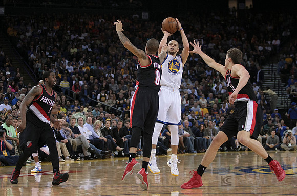 NBA: Portland Trail Blazers at Golden State Warriors