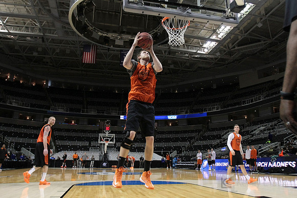 NCAA Basketball: NCAA Tournament-Oklahoma State Practice