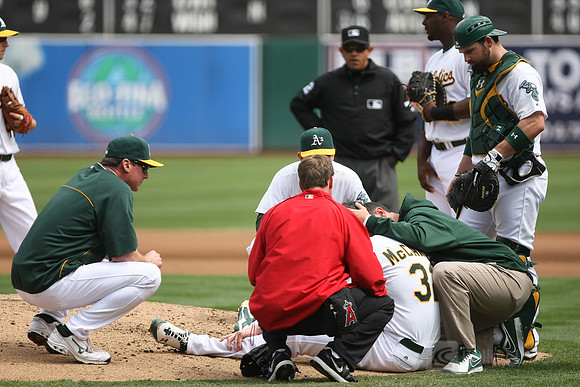 MLB: Los Angeles Angels at Oakland Athletics