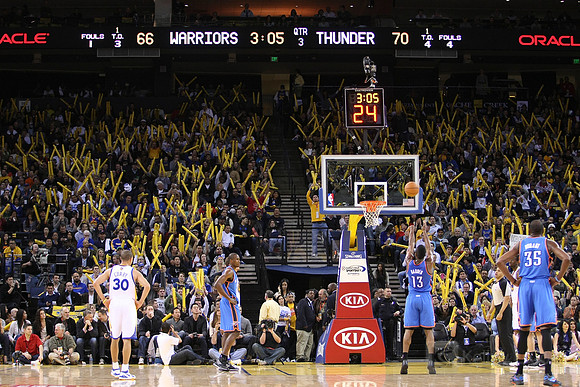 NBA: Oklahoma City Thunder at Golden State Warriors