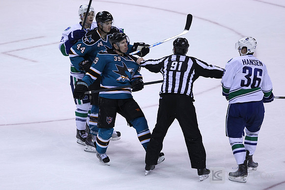 NHL: Vancouver Canucks at San Jose Sharks