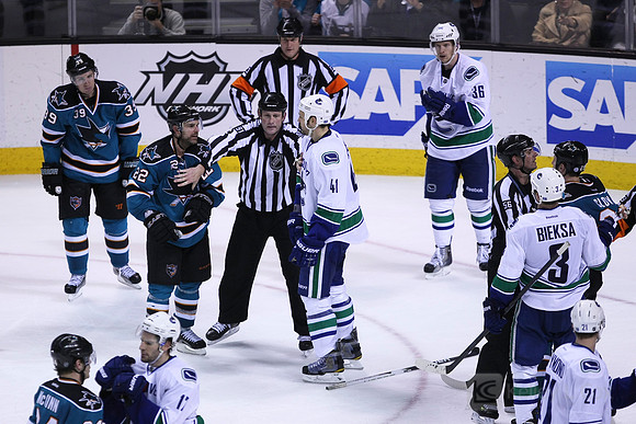 NHL: Vancouver Canucks at San Jose Sharks