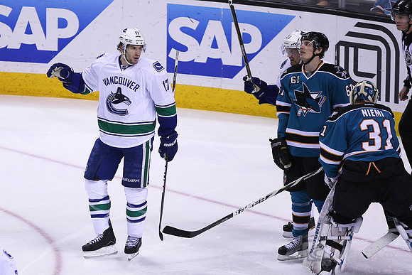 NHL: Vancouver Canucks at San Jose Sharks