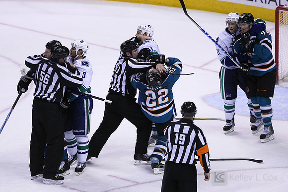 NHL: Vancouver Canucks at San Jose Sharks