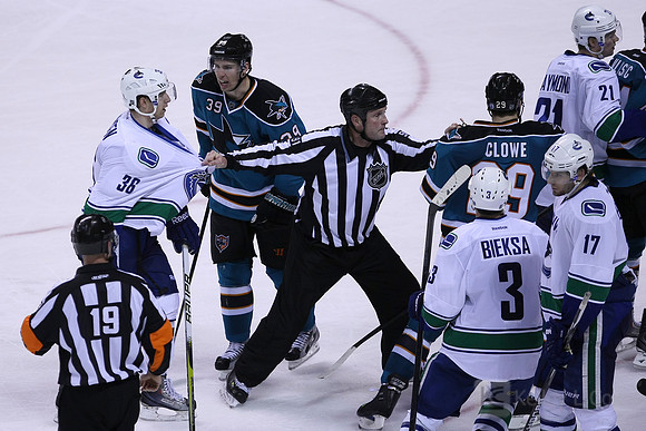 NHL: Vancouver Canucks at San Jose Sharks