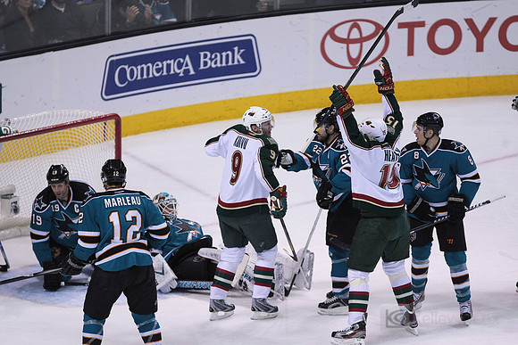 NHL: Minnesota Wild at San Jose Sharks