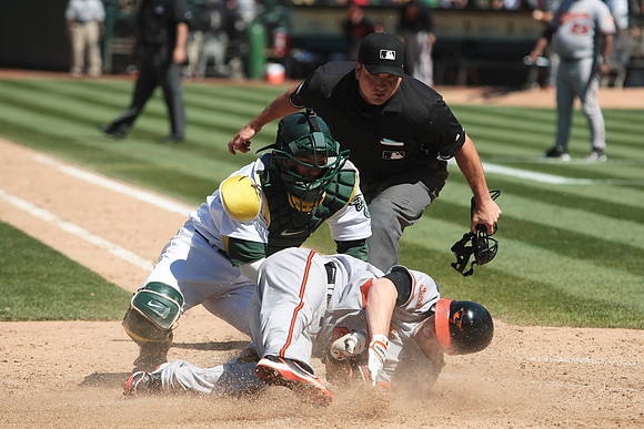 MLB: Baltimore Orioles at Oakland Athletics