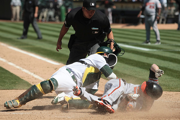 MLB: Baltimore Orioles at Oakland Athletics