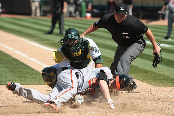 MLB: Baltimore Orioles at Oakland Athletics