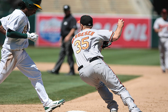 MLB: Baltimore Orioles at Oakland Athletics