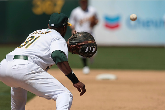MLB: Texas Rangers at Oakland Athletics
