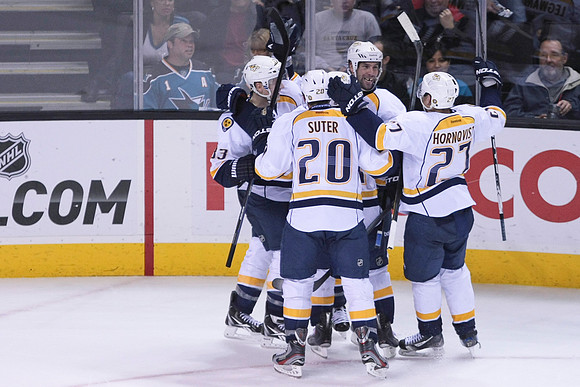NHL: Nashville Predators at San Jose Sharks