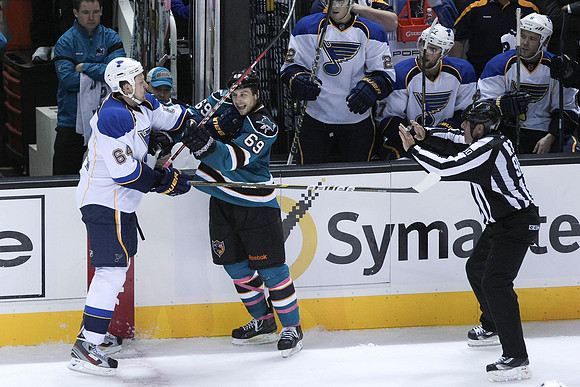 NHL: St. Louis Blues at San Jose Sharks