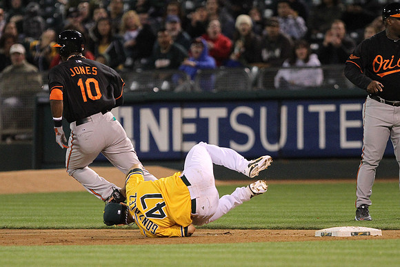 MLB: Baltimore Orioles at Oakland Athletics