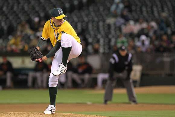 MLB: Baltimore Orioles at Oakland Athletics