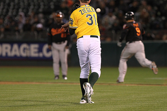 MLB: Baltimore Orioles at Oakland Athletics