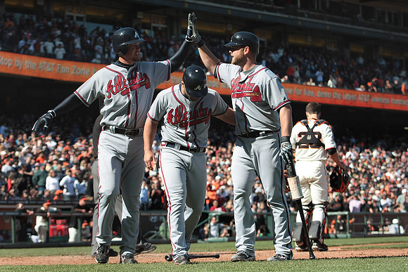 MLB: APR 24 Braves at Giants