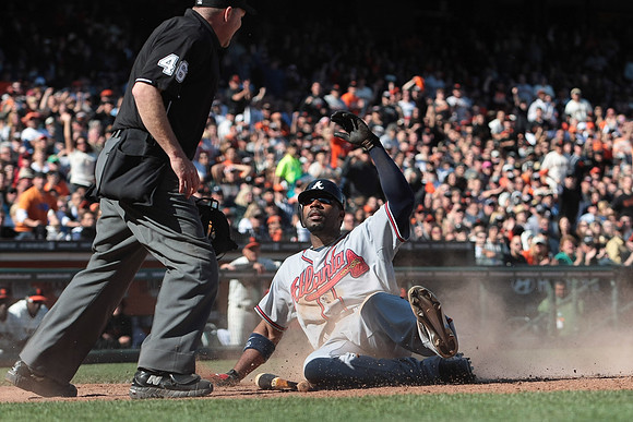 MLB: APR 24 Braves at Giants