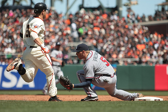 MLB: APR 24 Braves at Giants