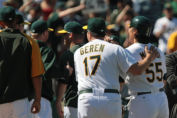 MLB: Texas Rangers at Oakland Athletics