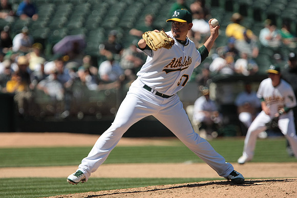 MLB: Texas Rangers at Oakland Athletics