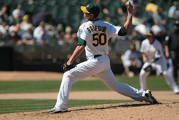 MLB: Texas Rangers at Oakland Athletics